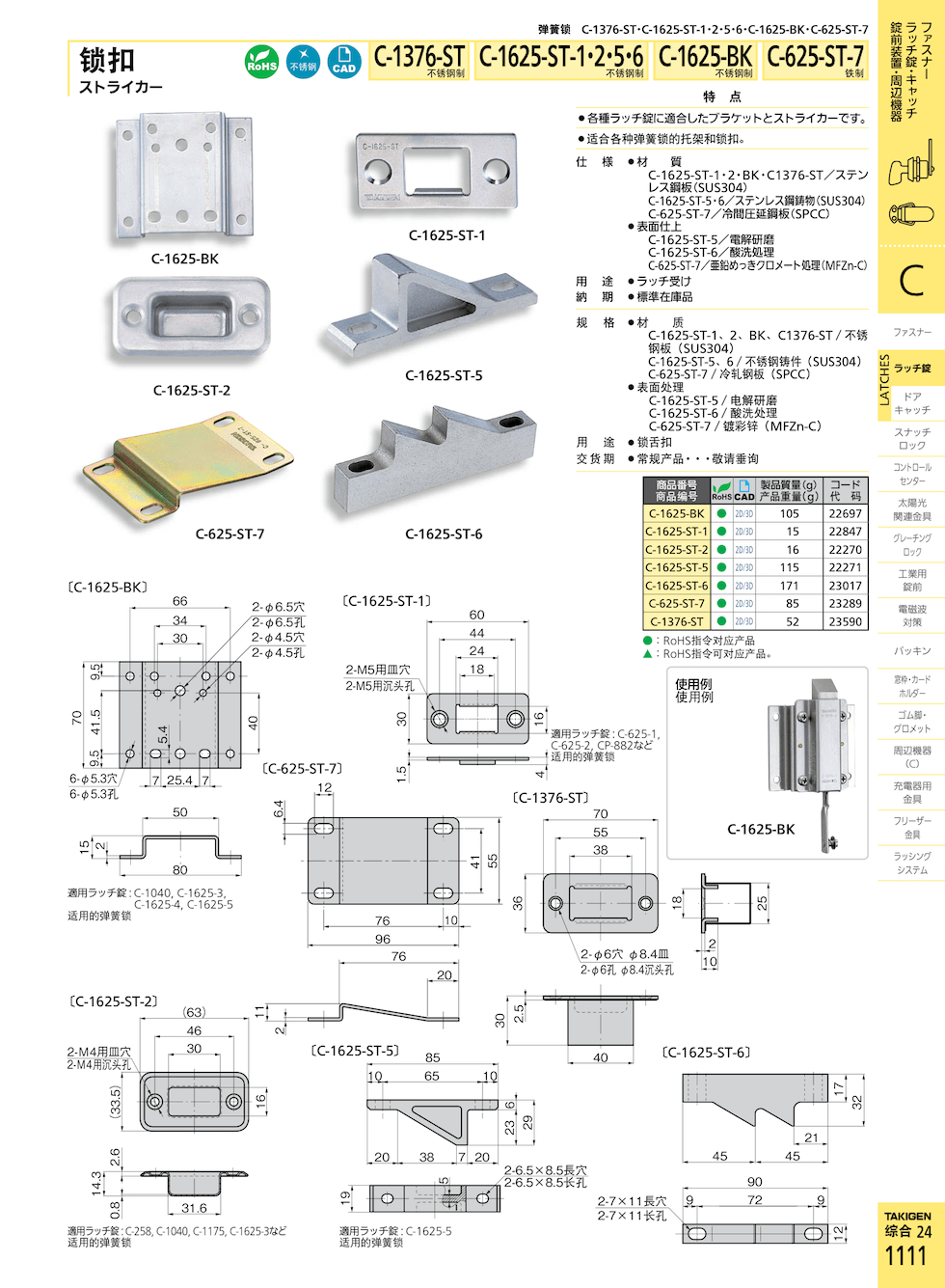 takigen C-625-ST-7